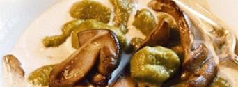 Gnocchi verdi con porcini