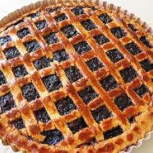 Crostata con marmellata d'uva
